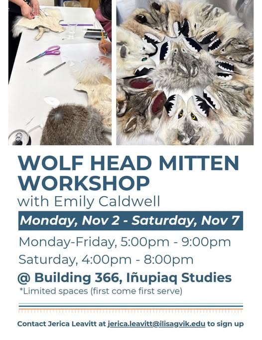 Wolf Head Mitten Workshop