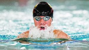 Drake Abigania swims for Kayhi