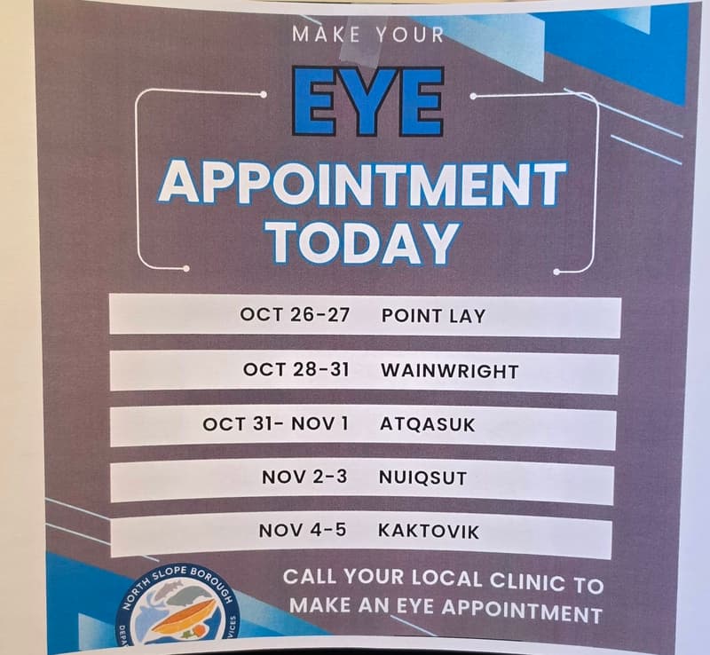 Eye Appointments — Atqasuk