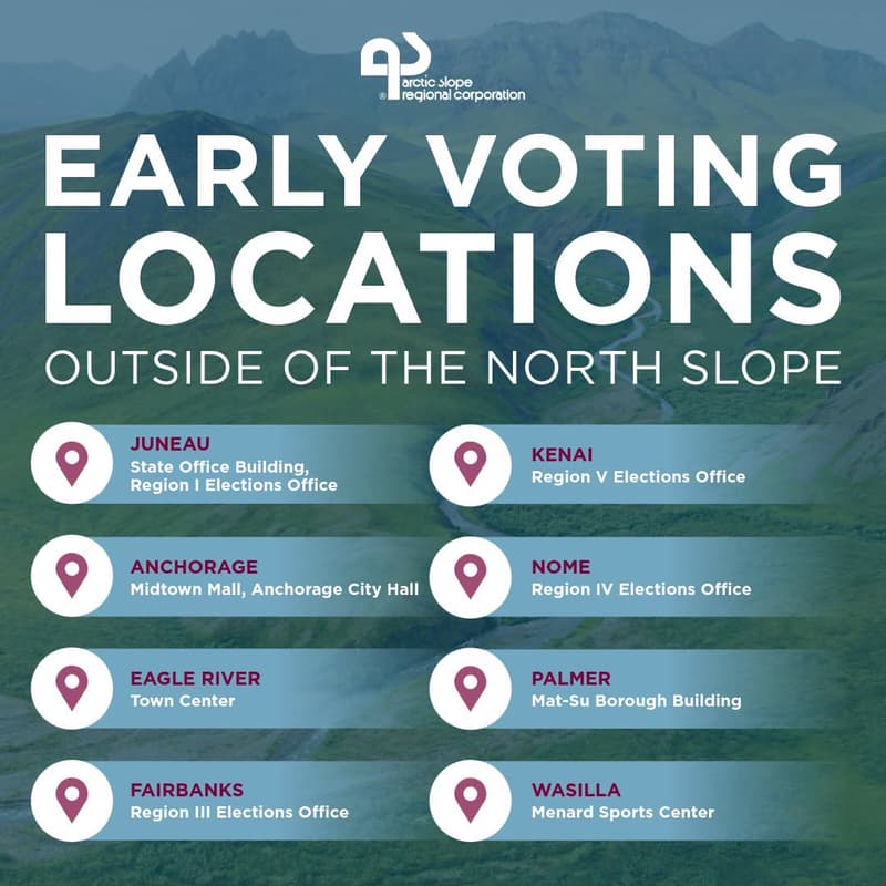 Reminder to ASRC Shareholders: In-person voting in the 2026 general election is current… (1/2)