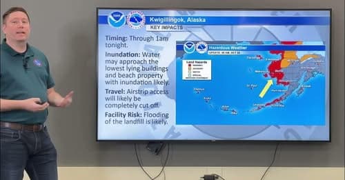 Hazardous Weather Alert: Bering Sea Storm Impacts Western Alaska