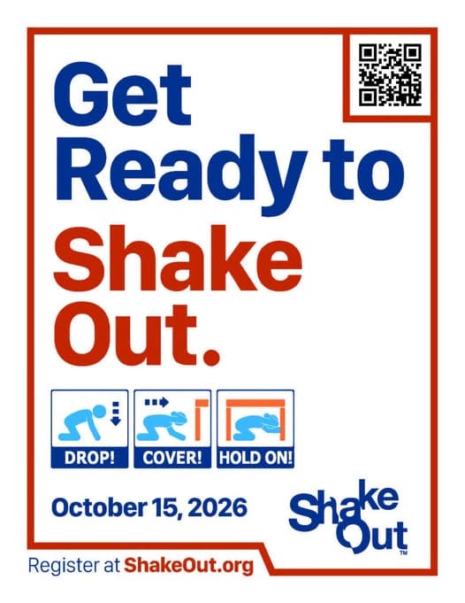 International ShakeOut Day Earthquake Drill