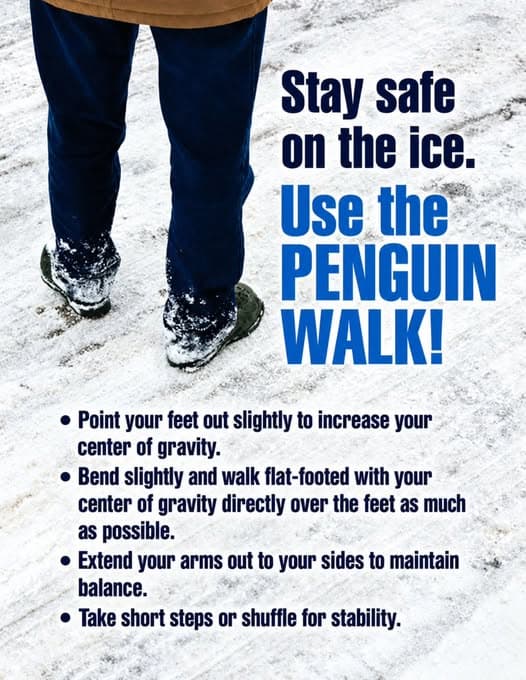 Winter Safety and Ice Walking Tips