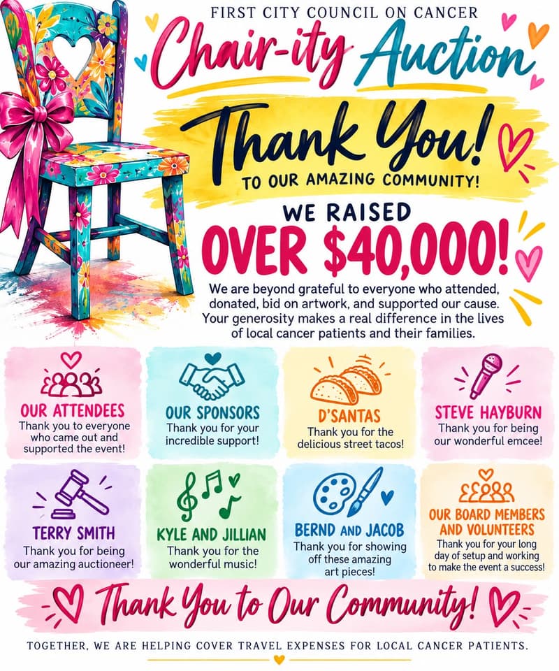 Chair-ity Auction Thank You!