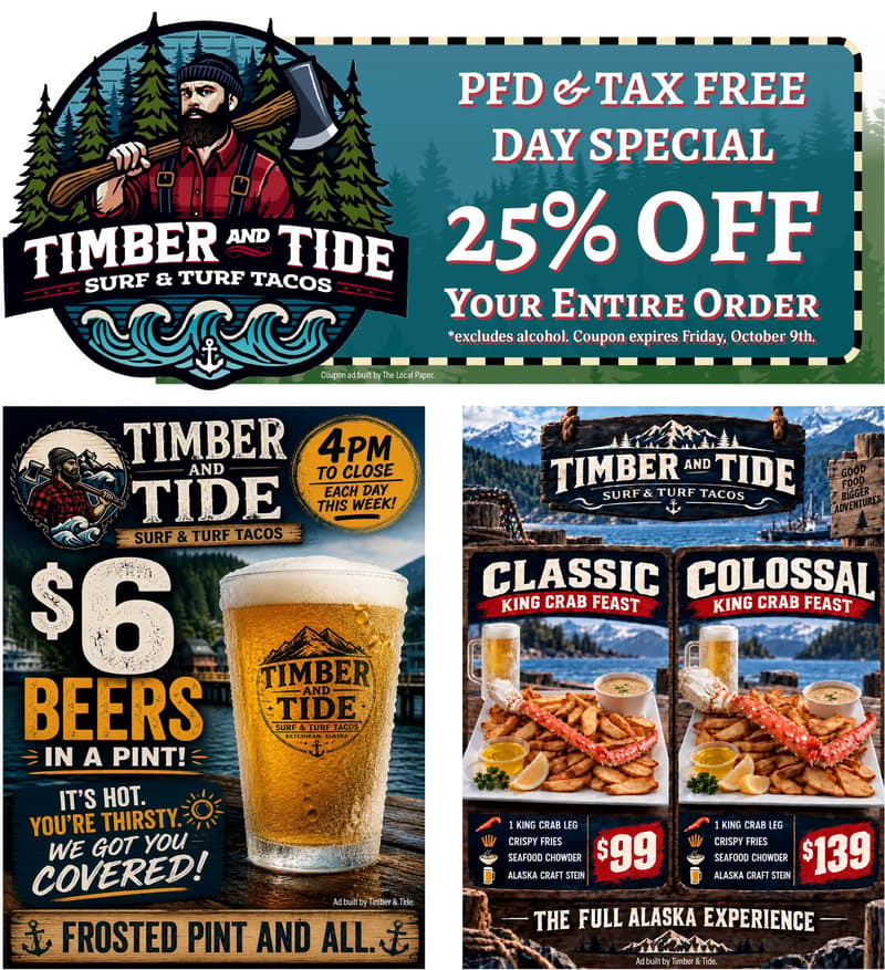 Timber and Tide: Temporary Early Closures and PFD & Tax Free Day Special