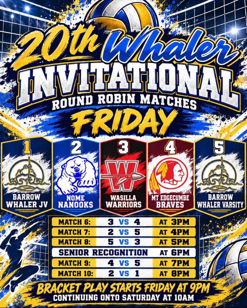 20th Whaler Invitational Volleyball Schedule (2/2)