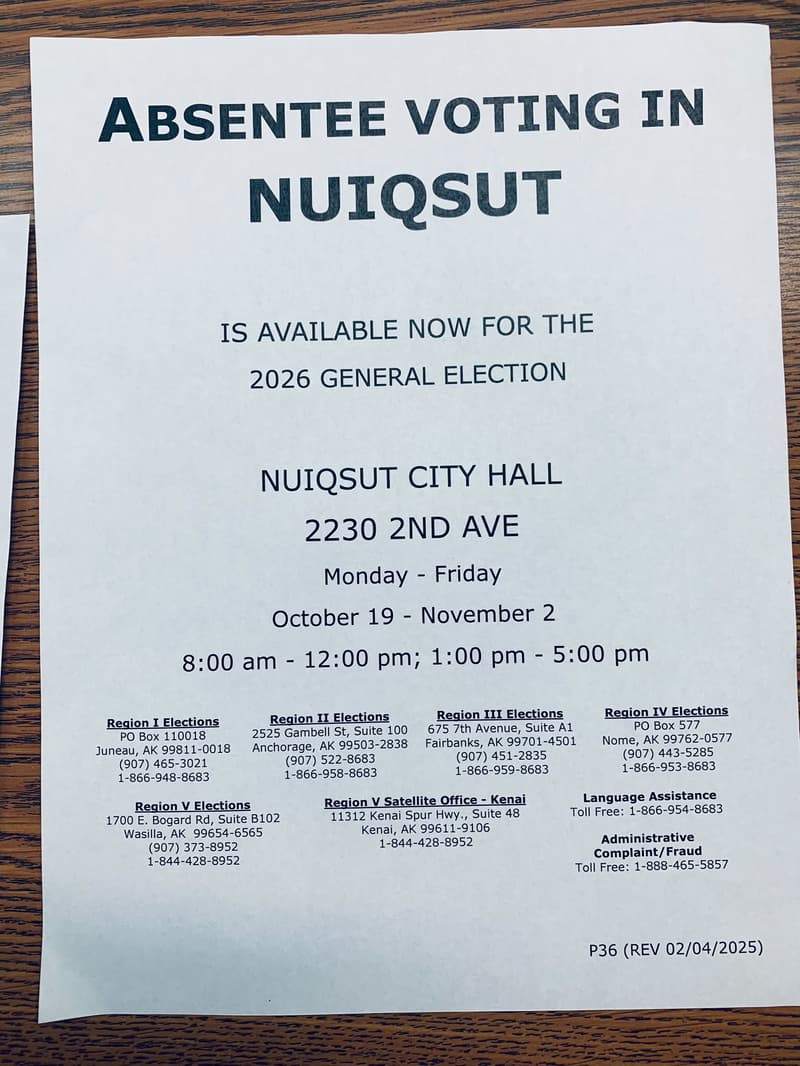 Absentee Voting for 2026 General Election