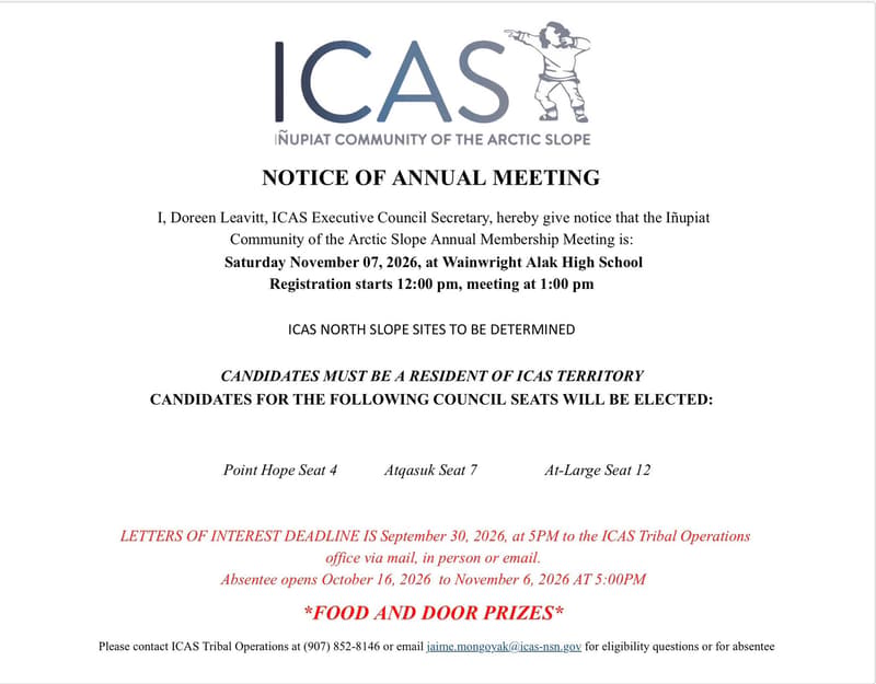 Iñupiat Community of the Arctic Slope Annual Membership Meeting