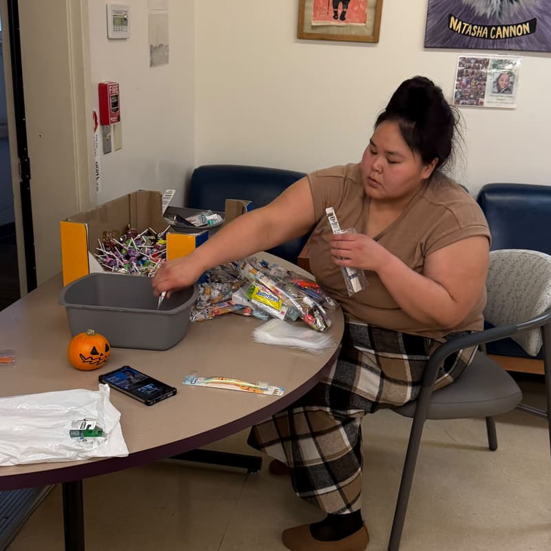 Candy Handout at Point Hope Clinic (4/4)