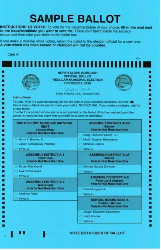 North Slope Borough Regular Municipal Election