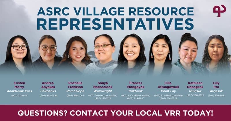 ASRC Village Resource Representatives Contact Information and Services