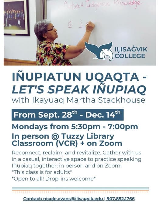 Iñupiatun Uqaqta - Let's Speak Iñupiaq with Ikayuaq Martha Stackhouse